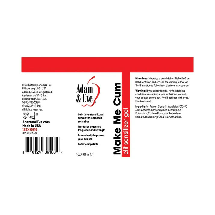 Adam & Eve Clitoris Sensitizer Gel - Enhance Sensitivity for Increased Pleasure, 1 Oz - SP BOUTIQUE