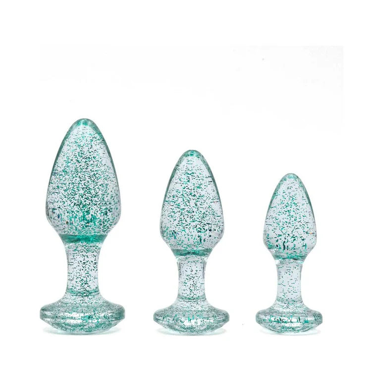 Adam & Eve Glitter Gem Butt Plug Set ADAM & EVE