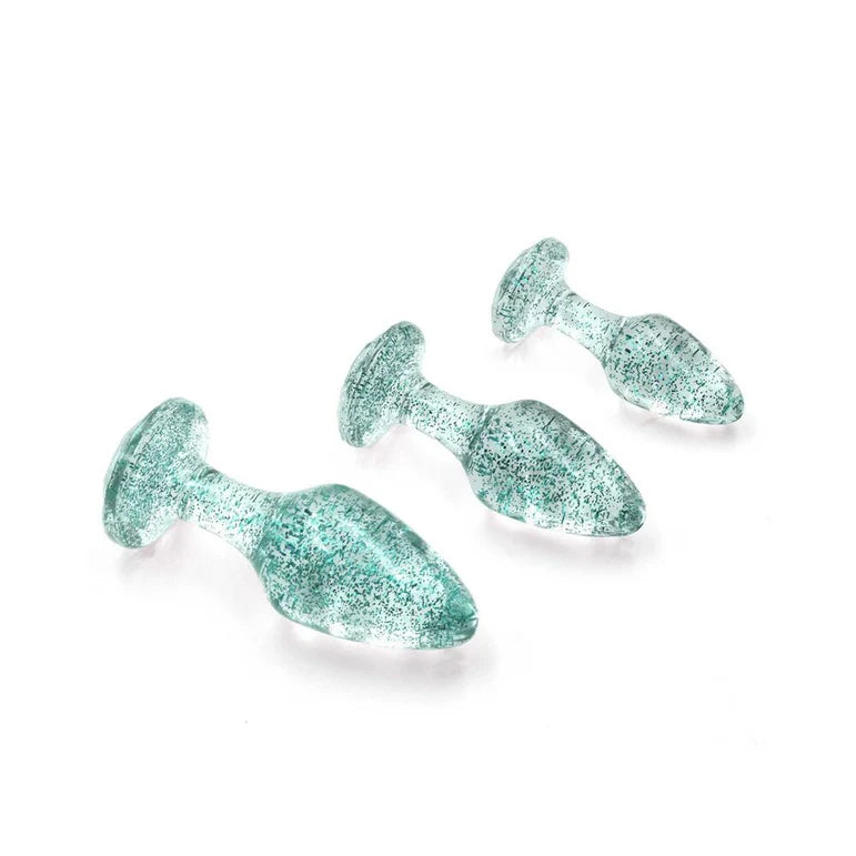Adam & Eve Glitter Gem Butt Plug Set ADAM & EVE