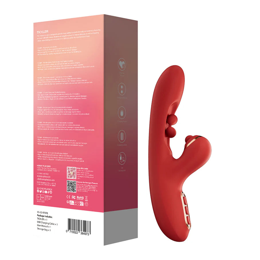 Honey Play Box Tickler Wiggling G-Spot Vibrator & Tapping Clitoral Stimulator HONEY PLAY BOX