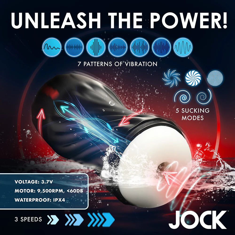 JOCK Sucking & Vibrating Masturbator CURVE TOYS