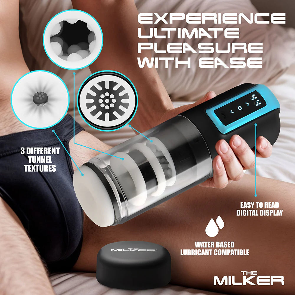 The Milker Thrusting & Rotating Masturbator XR BRAND