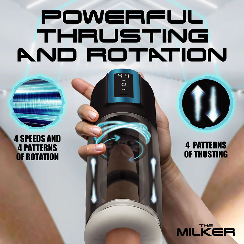 The Milker Thrusting & Rotating Masturbator XR BRAND