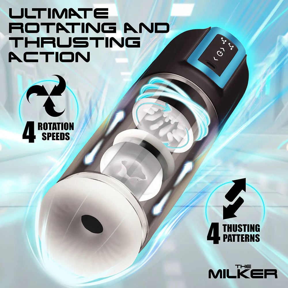 The Milker Thrusting & Rotating Masturbator XR BRAND