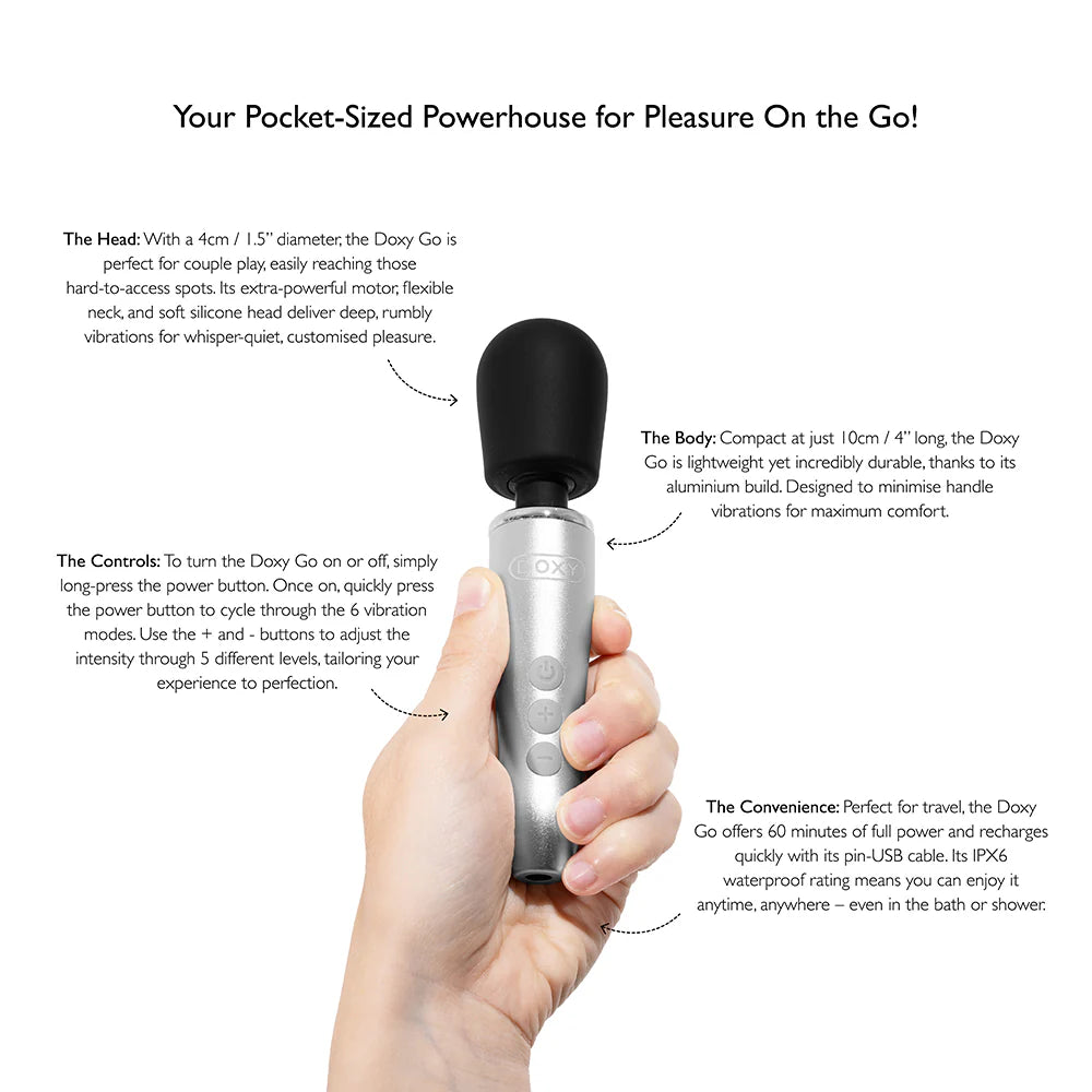 Doxy Go Travel-Sized Wand Massager DOXY