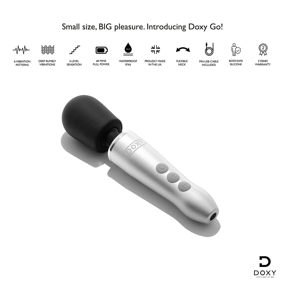 Doxy Go Travel-Sized Wand Massager DOXY