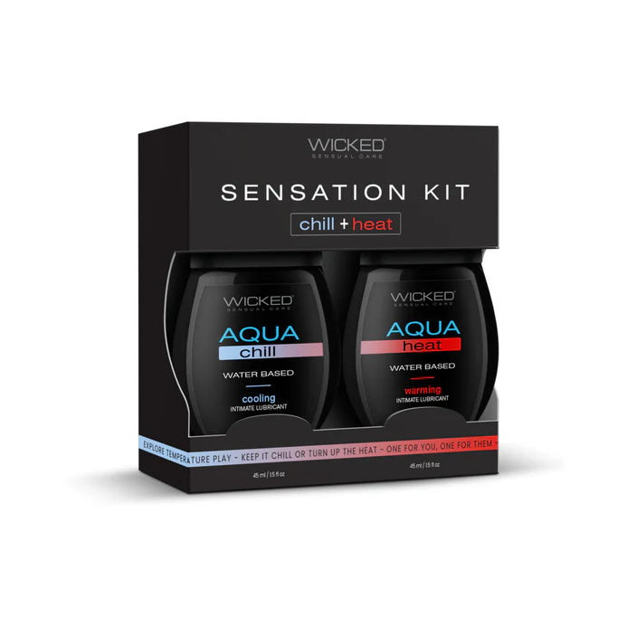 Wicked Sensual Care Sensation Kit Cooling and Warming Intimate Lubricants WICKED SENSUAL CARE