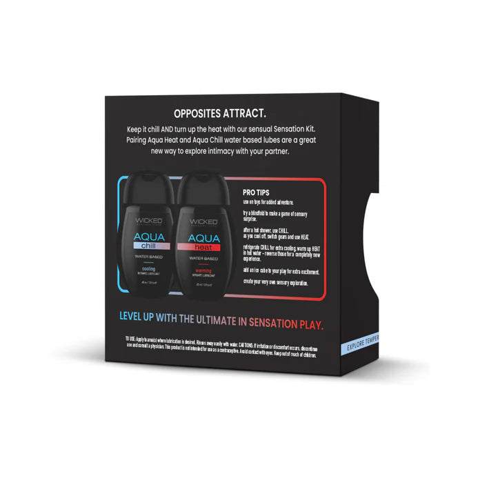 Wicked Sensual Care Sensation Kit Cooling and Warming Intimate Lubricants WICKED SENSUAL CARE