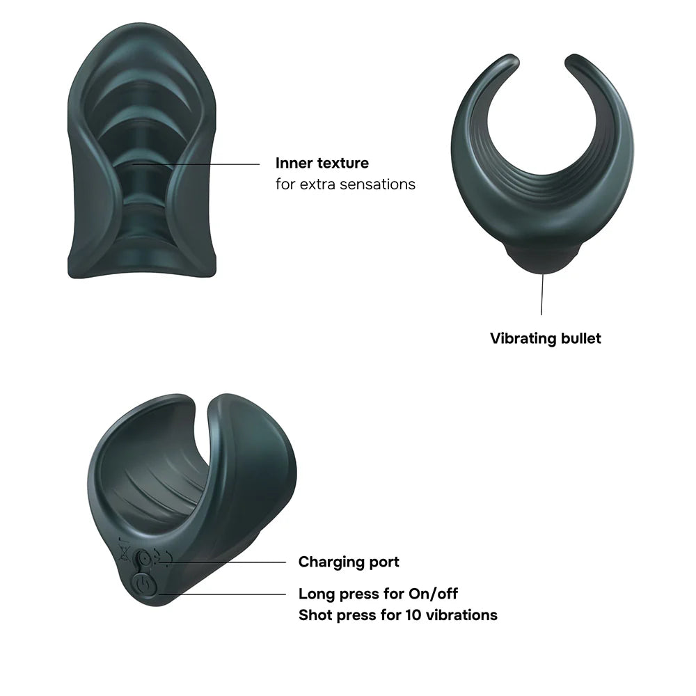 MAN WAN Starter Travel Size Silicone Vibrating Masturbator LOVELY PLANET USA