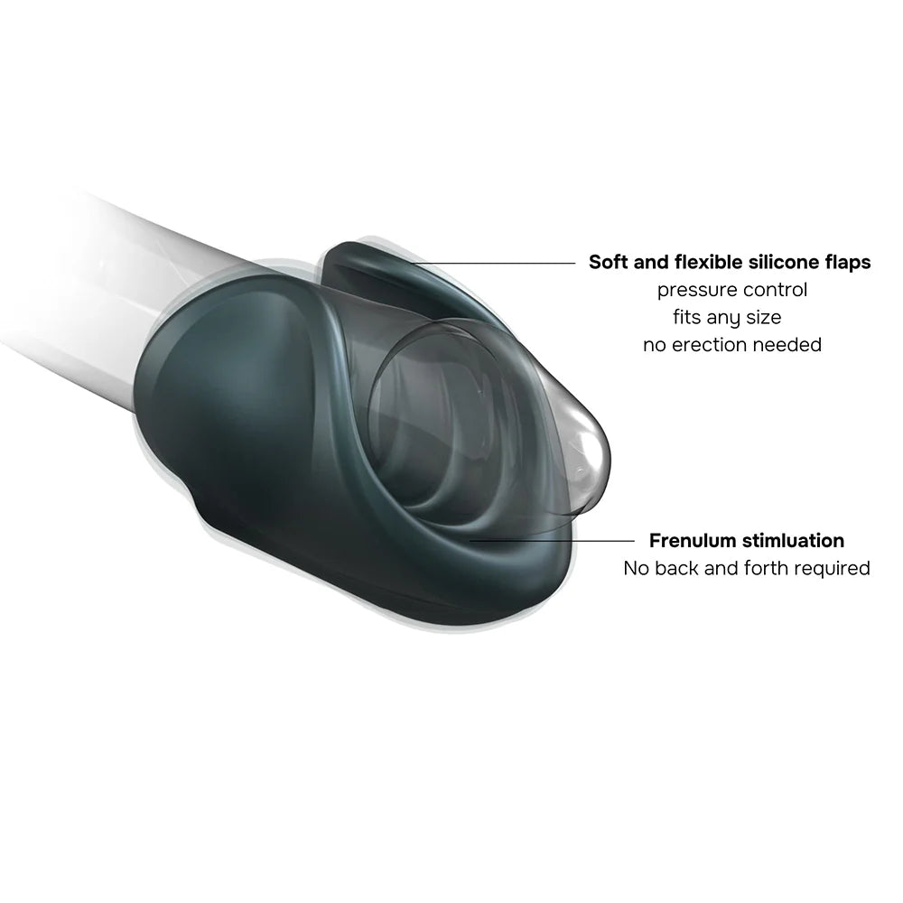 MAN WAN Starter Travel Size Silicone Vibrating Masturbator LOVELY PLANET USA