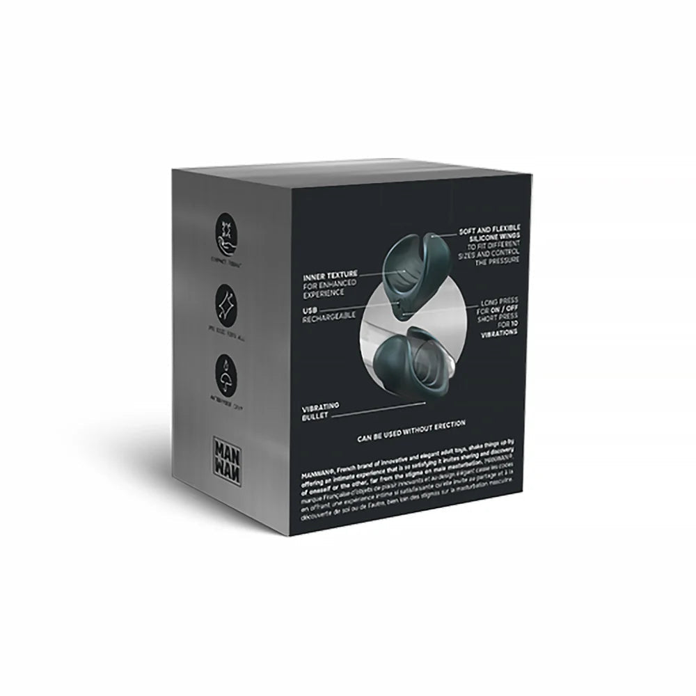 MAN WAN Starter Travel Size Silicone Vibrating Masturbator LOVELY PLANET USA