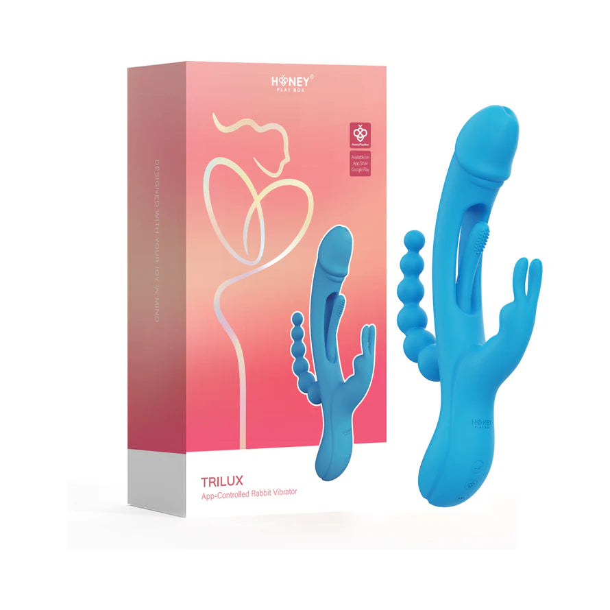 Honey Play Box Trilux Kinky Finger Rabbit Vibrator with Anal Beads HONEY PLAY BOX