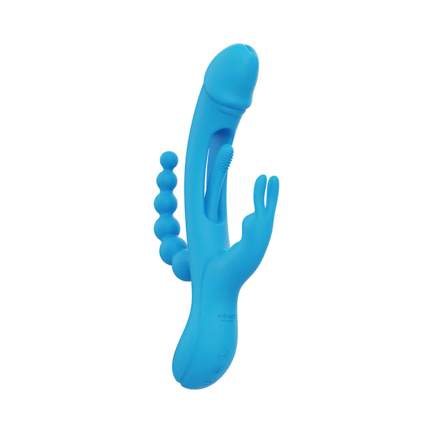 Honey Play Box Trilux Kinky Finger Rabbit Vibrator with Anal Beads HONEY PLAY BOX
