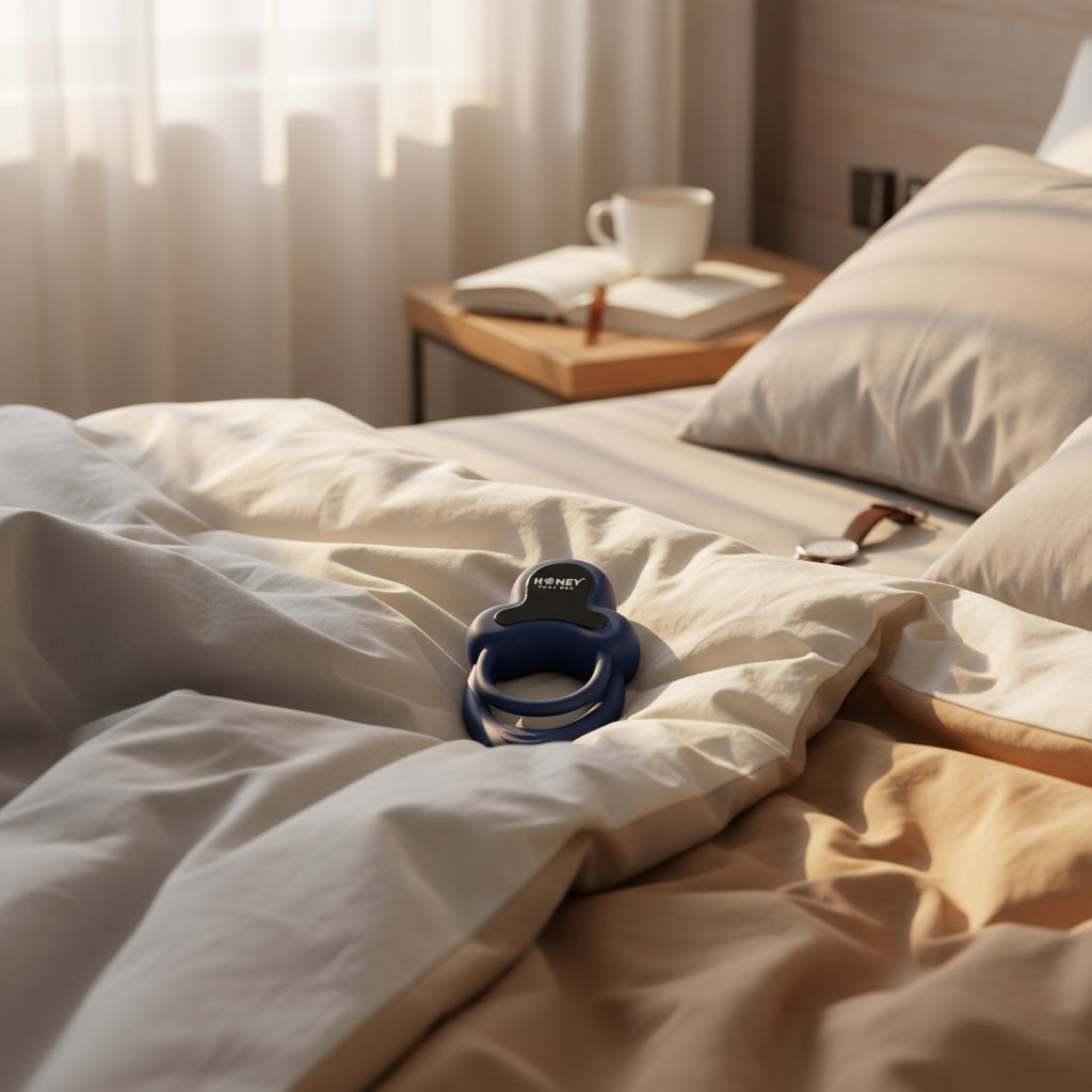 Honey Play Box Anello App-Controlled Vibrating Double Cock Ring with Clitoral Stimulator HONEY PLAY BOX