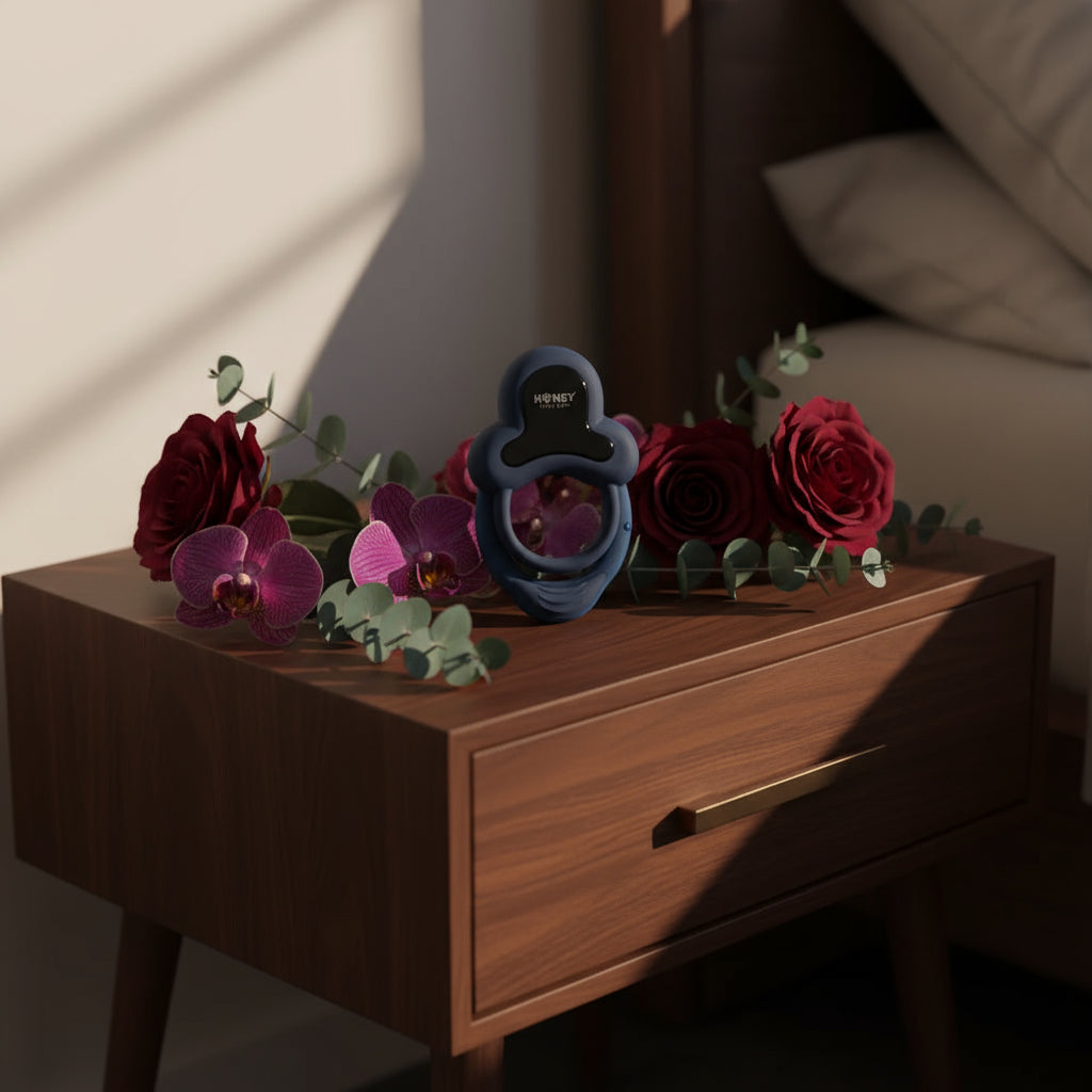 Honey Play Box Anello App-Controlled Vibrating Double Cock Ring with Clitoral Stimulator HONEY PLAY BOX