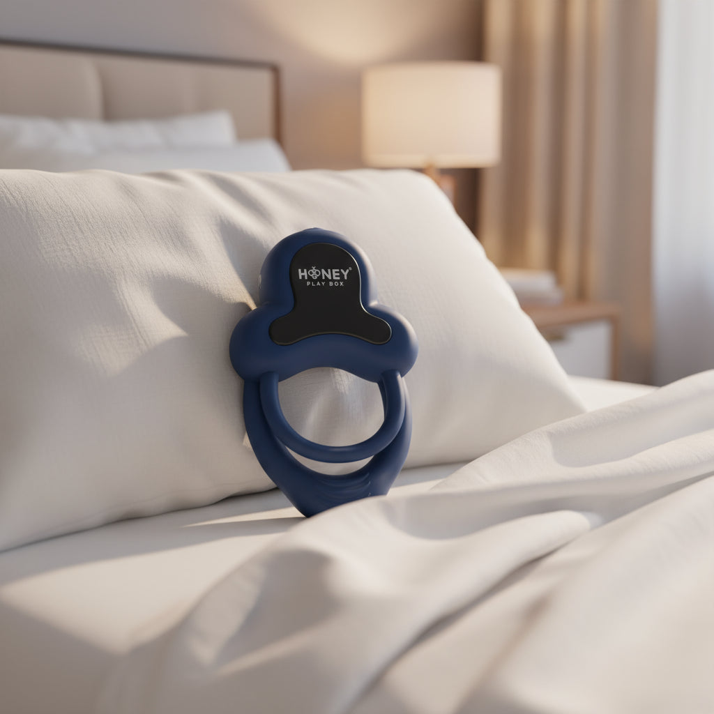 Honey Play Box Anello App-Controlled Vibrating Double Cock Ring with Clitoral Stimulator HONEY PLAY BOX