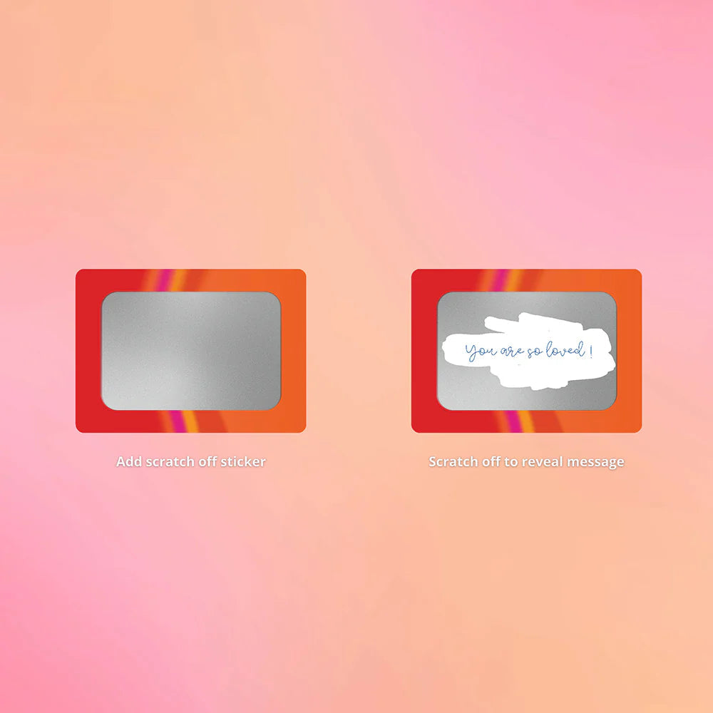 Love to Love Glimmers Scratch Off Personalized Message Kit LOVELY PLANET USA