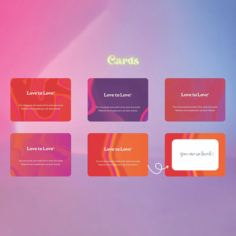 Love to Love Glimmers Scratch Off Personalized Message Kit LOVELY PLANET USA