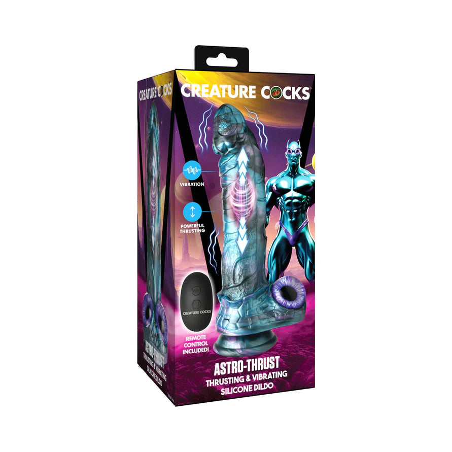 Creature Cocks Astro-Thrust Thrusting & Vibrating Silicone Dildo CREATURE COCKS