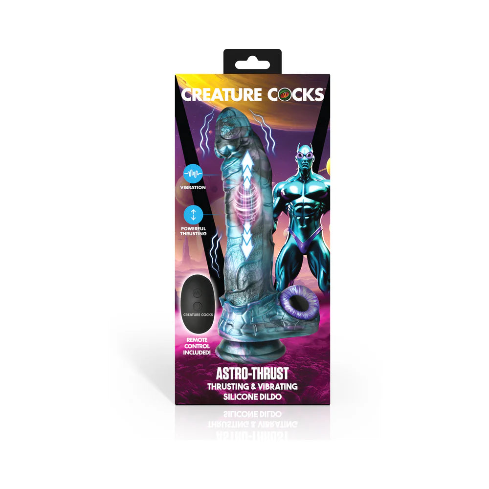 Creature Cocks Astro-Thrust Thrusting & Vibrating Silicone Dildo CREATURE COCKS