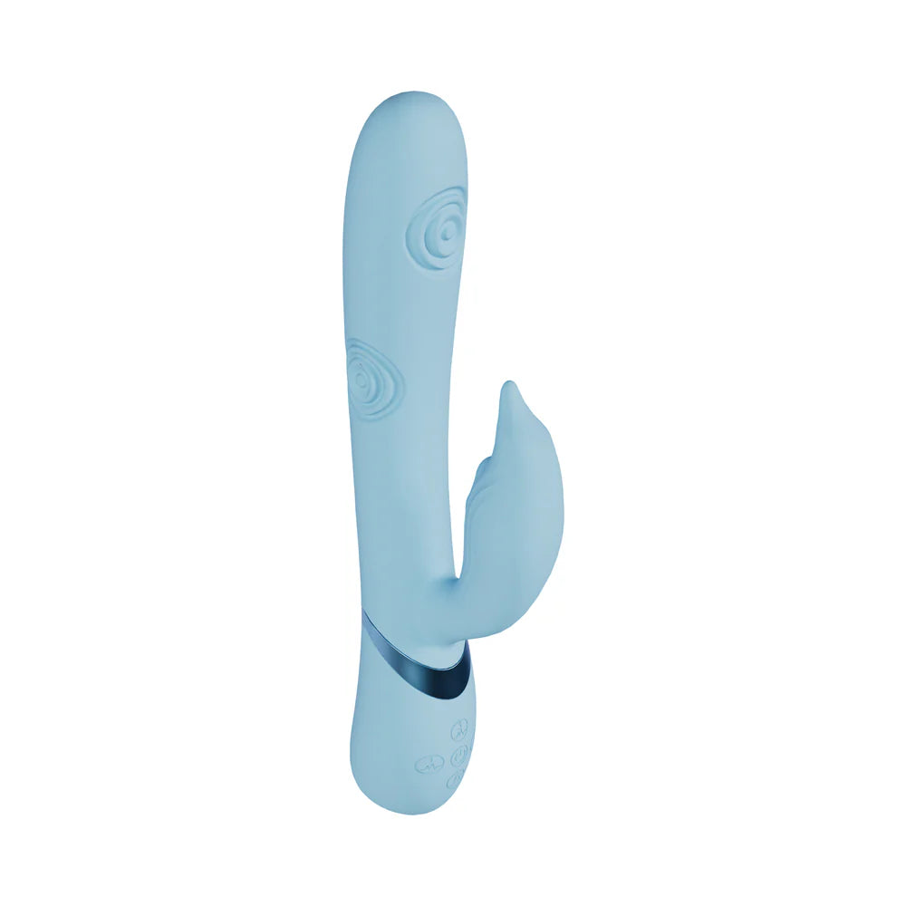 VIVE Pallina Rechargeable G-Spot and Tapping Beads Clit Stimulator Blue SHOTS