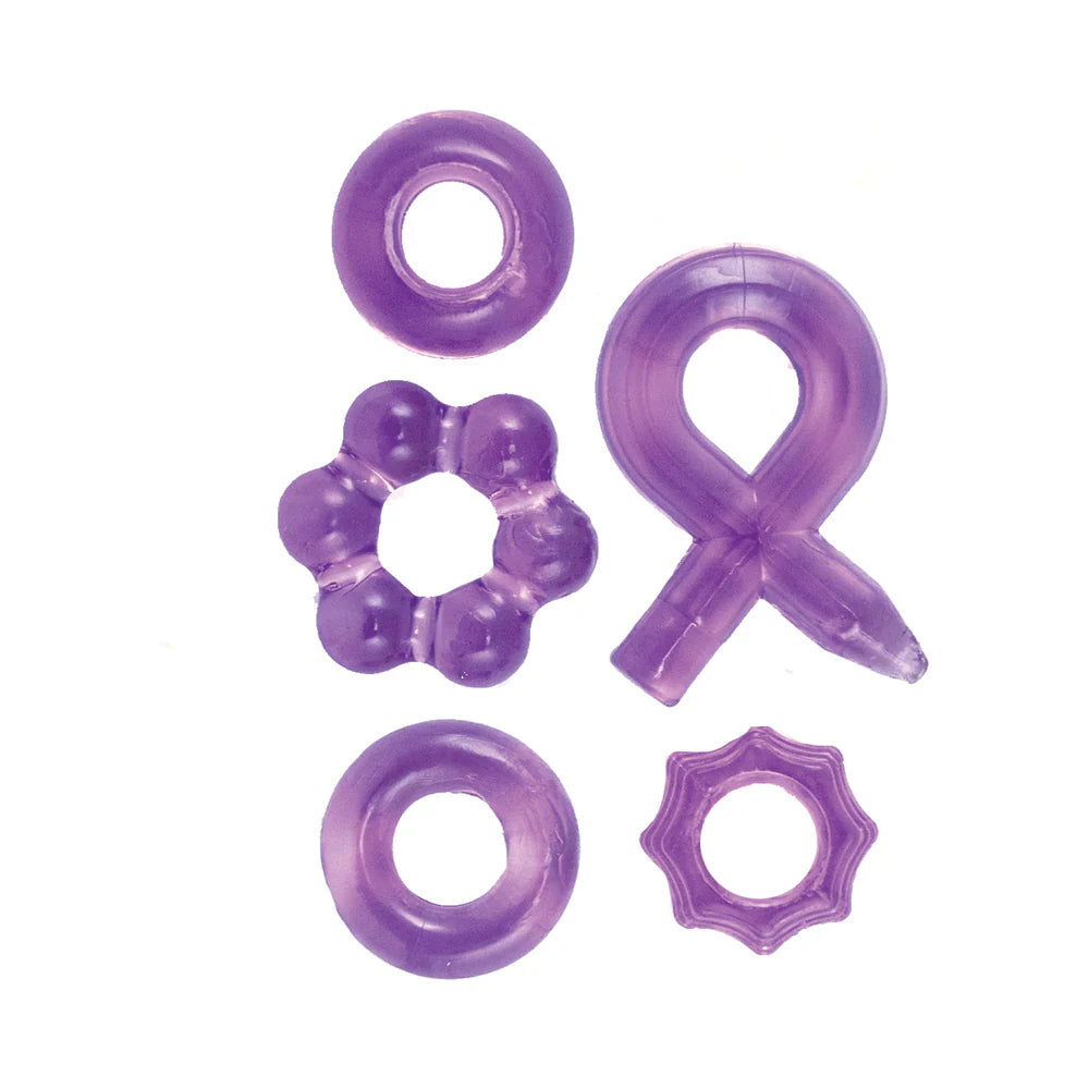 Enhancer Five Piece Cock Ring Set NASSTOY