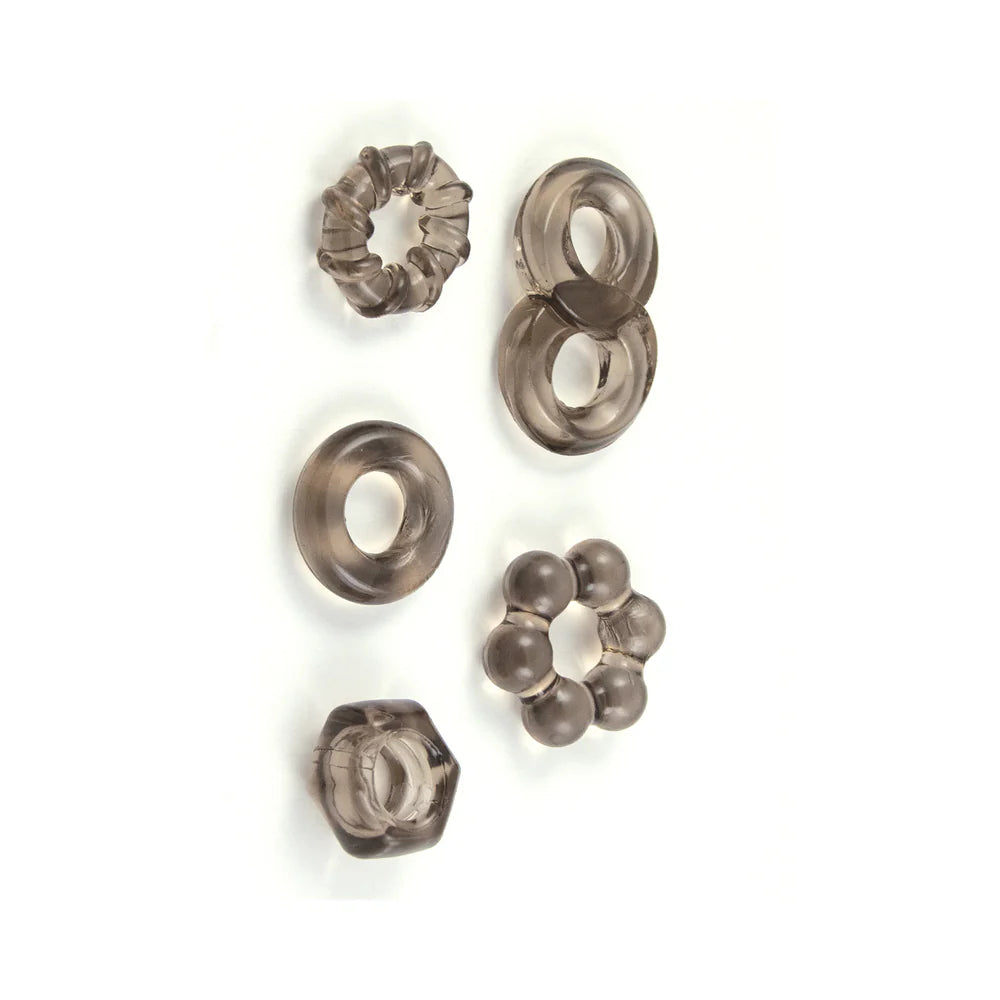 Enhancer Five Piece Cock Ring Set NASSTOY