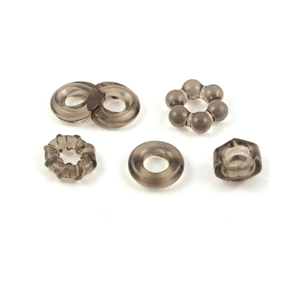 Enhancer Five Piece Cock Ring Set NASSTOY