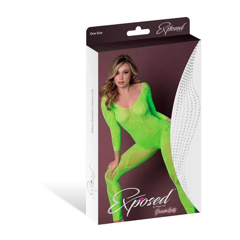 Magic Silk Seamless Long Sleeve Bodystocking EXPOSED
