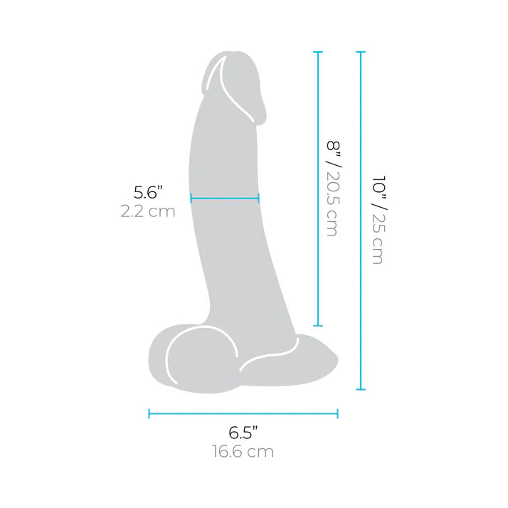 b-Vibe Slipskin Realistic Silicone Dildo 10 in B-VIBE