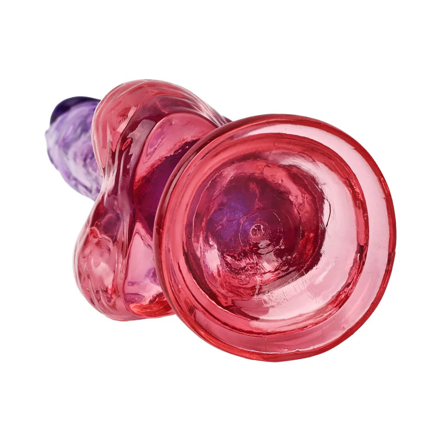Adam & Eve Seaside Dreams Realistic Dildo 9.5 in positioned with a harness, showcasing its compatibility with various harnesses for versatile fun.