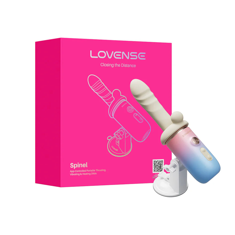 Lovense Spinel App-Controlled Portable Thrusting, Vibrating & Heating Dildo