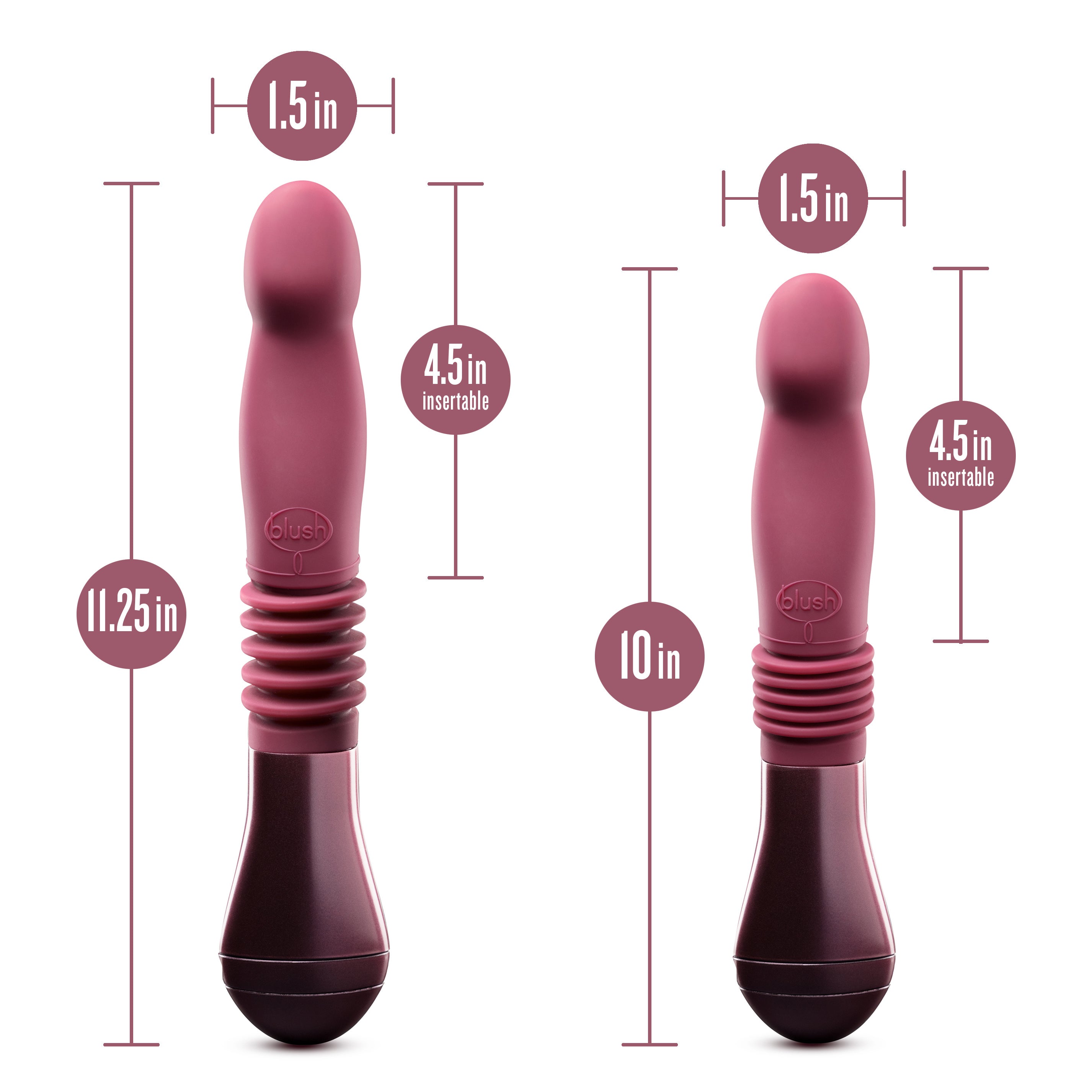 Temptasia Trixie Rechargeable Silicone Thrusting Dildo - SP BOUTIQUE
