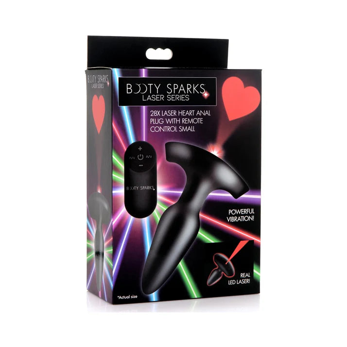 Booty Sparks Laser Heart Anal Plug with Remote S XR BRAND