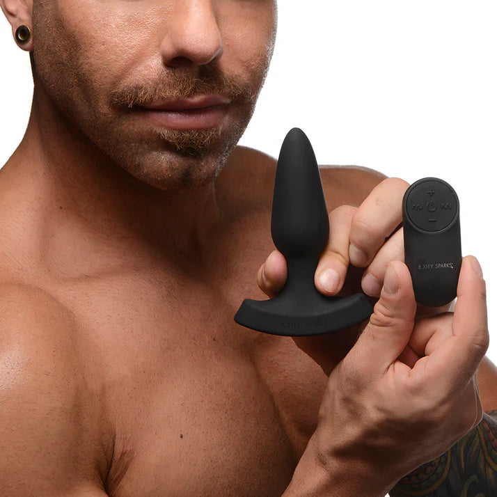 Booty Sparks Laser Heart Anal Plug with Remote S XR BRAND