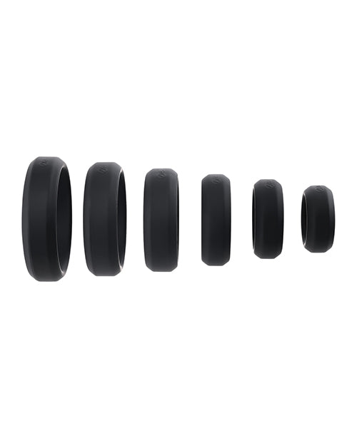 Adam & Eve 6 pc Silicone Penis Ring Set ADAM & EVE
