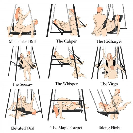 Throne Adjustable Sex Swing With Stand XR BRANDS