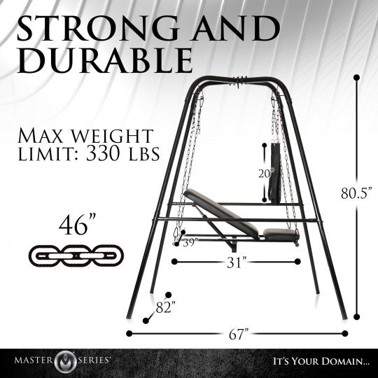 Throne Adjustable Sex Swing With Stand XR BRANDS