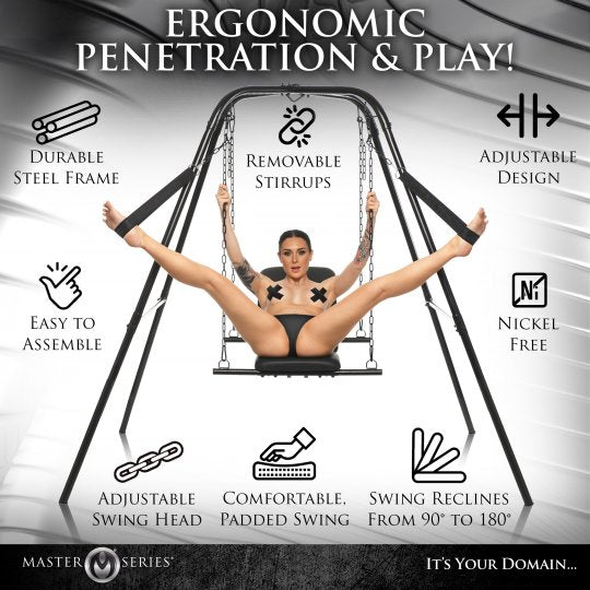 Throne Adjustable Sex Swing With Stand XR BRANDS