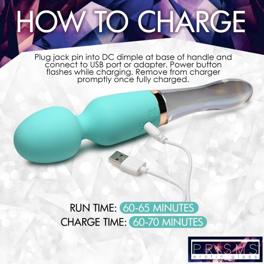 Prisms Vibra Glass Wand XR BRANDS