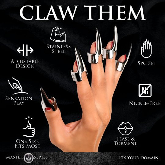 Clawed 5pc Sensation Play Rings SP