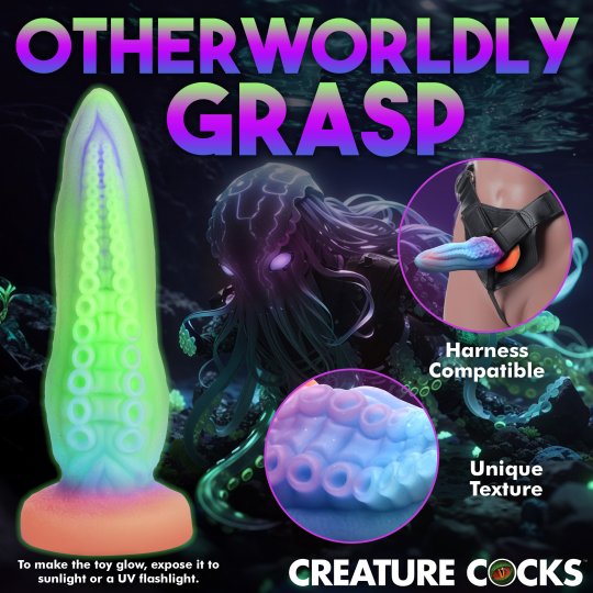 Tenta-Cock Glow-in-the-Dark Silicone Dildo CREATURE COCKS