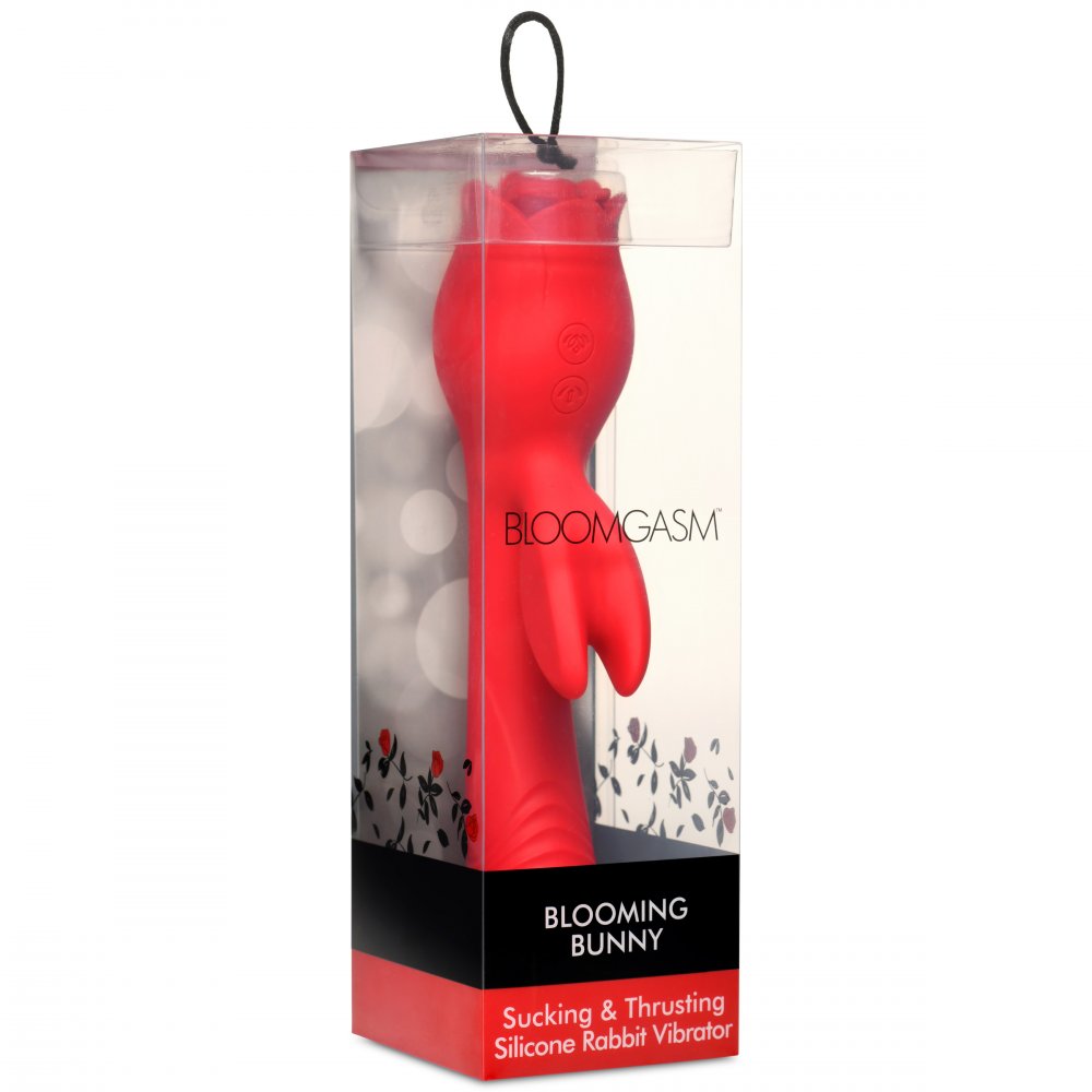 Blooming Bunny Sucking and Thrusting Silicone Rabbit Vibrator XR BRANDS