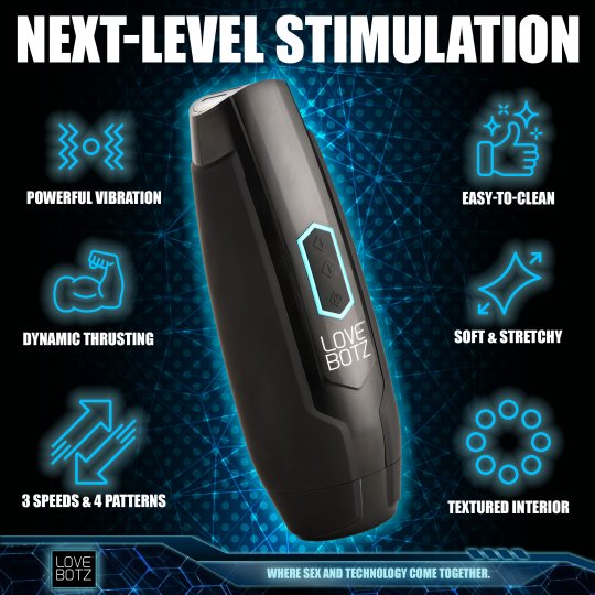 The Milker Max Thrusting and Vibrating Masturbator XR BRANDS