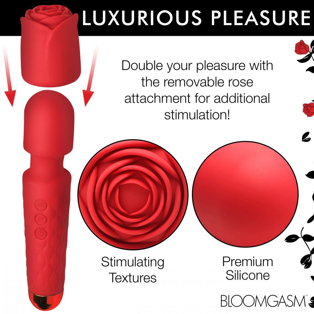 Deluxe Silicone Rose Wand XR BRANDS