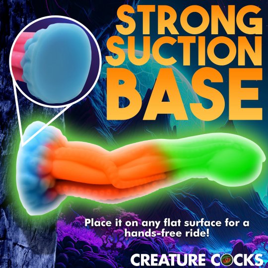 Tenta-Glow Glow-In-The-Dark Silicone Dildo CREATURE COCKS