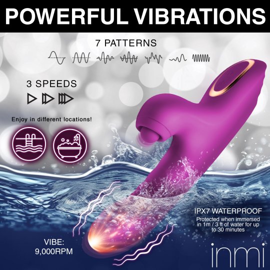 Bumping Bunny Thrusting & Pulsing Silicone Rabbit Vibrator XR BRANDS