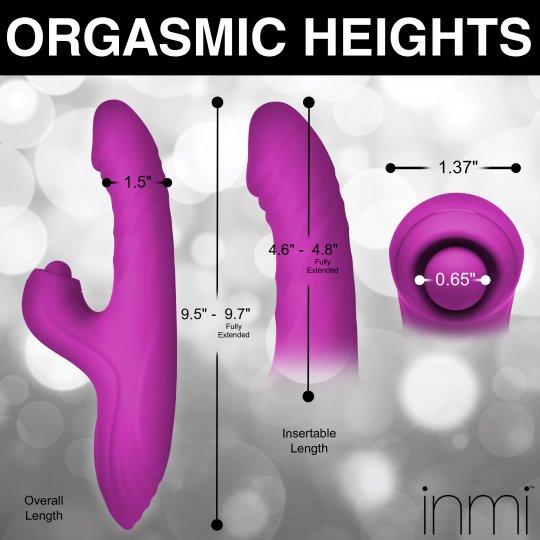 Bumping Bunny Thrusting & Pulsing Silicone Rabbit Vibrator XR BRANDS