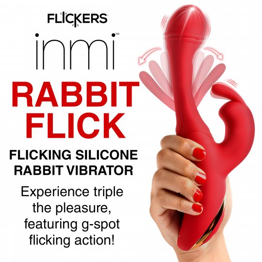 Flicking Silicone Rabbit Vibrator XR BRANDS