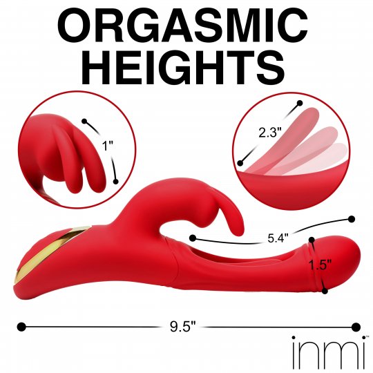 Flicking Silicone Rabbit Vibrator XR BRANDS